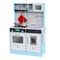 Lil' Jumbl Small Wooden Pretend Play Kitchen Set for Kids with Stovetop, Oven, and Interactive Features